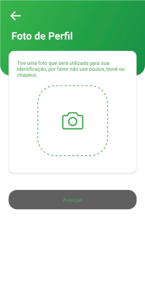 Tela do app Mapipay — passo 15: Foto de perfil