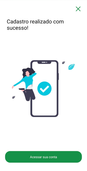 Tela do app Mapipay — passo 17: Cadastro finalizado!